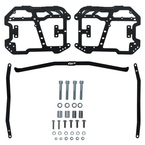 GP Kompozit Honda PCX 125 / 150 2018-2026 Uyumlu Yan Çanta Demiri Siyah