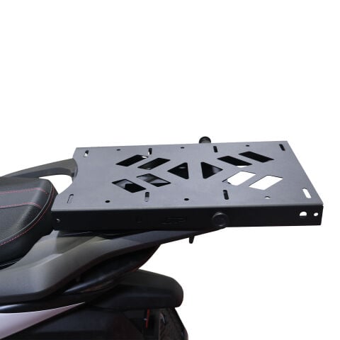 GP Kompozit Honda SH 125 2024-2026 Uyumlu Pratik Tak-Çıkar Kızaklı Arka Çanta Demiri Siyah