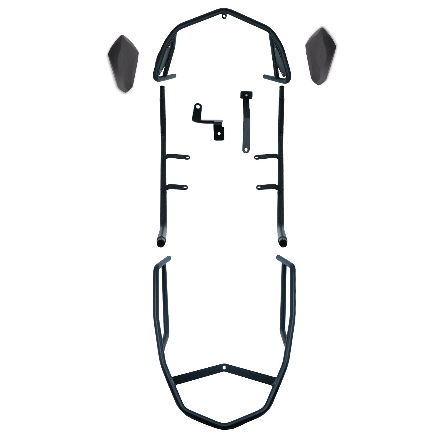 GP Kompozit Honda SH 125 2024-2025 Uyumlu Motor Koruma Demiri Siyah