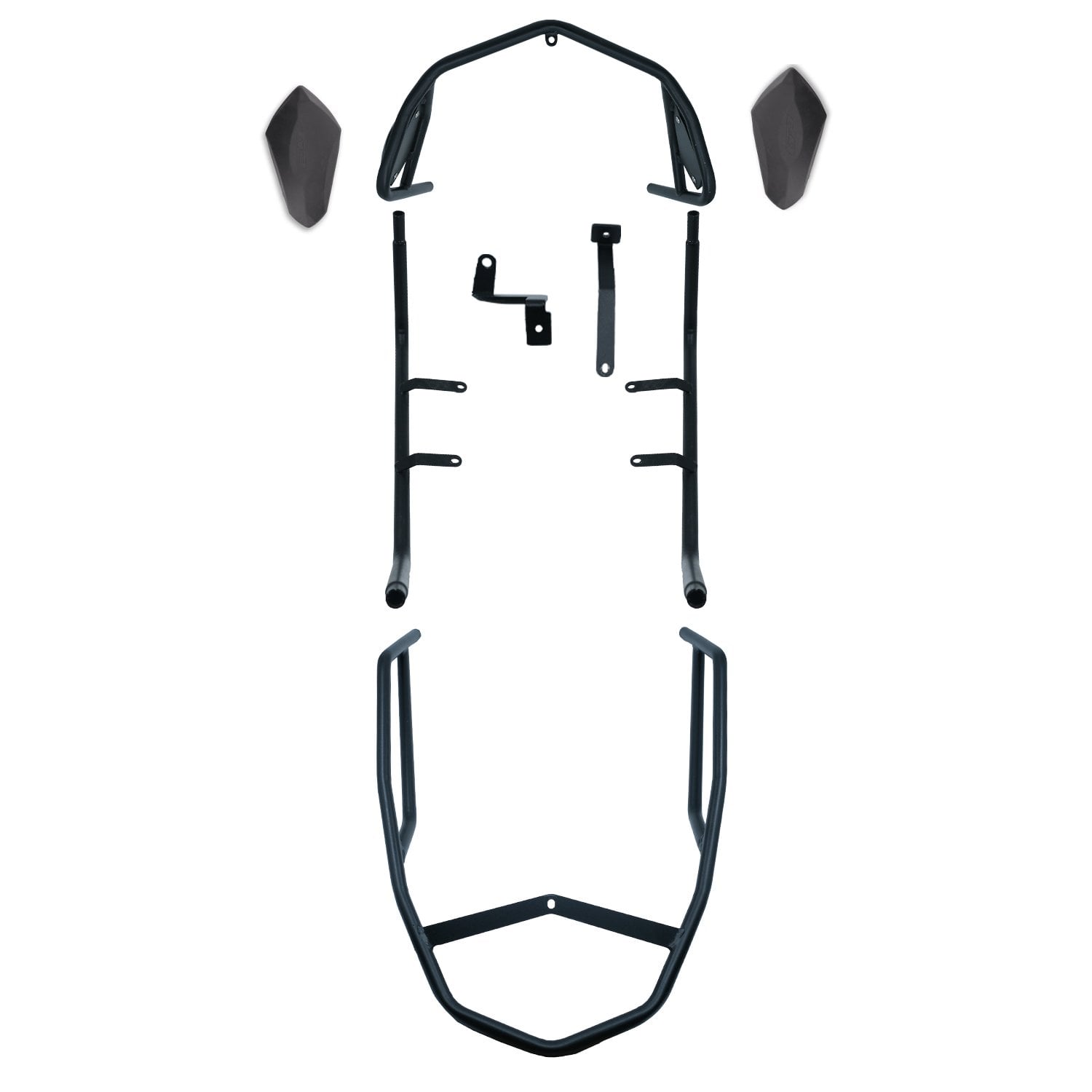 GP Kompozit Honda SH 125 2024-2025 Uyumlu Motor Koruma Demiri Siyah