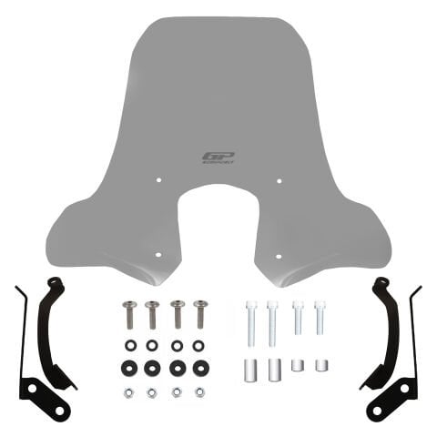 GP Kompozit SYM Symphony ST 125 / 200 2019-2022 Uyumlu Elcikli Ön Cam Füme