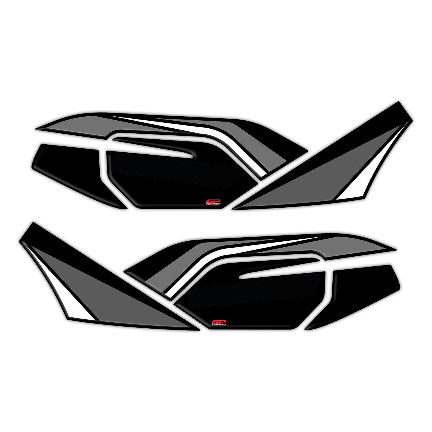 GP Kompozit Honda PCX 125 2021-2024 Uyumlu Yeni Seri Yan Alt Ayak Pad Gri