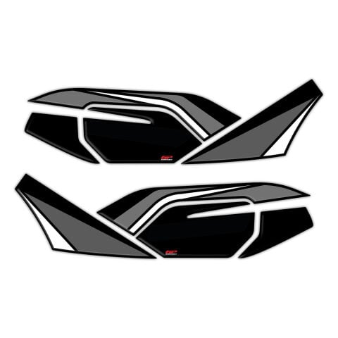 GP Kompozit Honda PCX 125 2021-2024 Uyumlu Yeni Seri Yan Alt Ayak Pad Gri