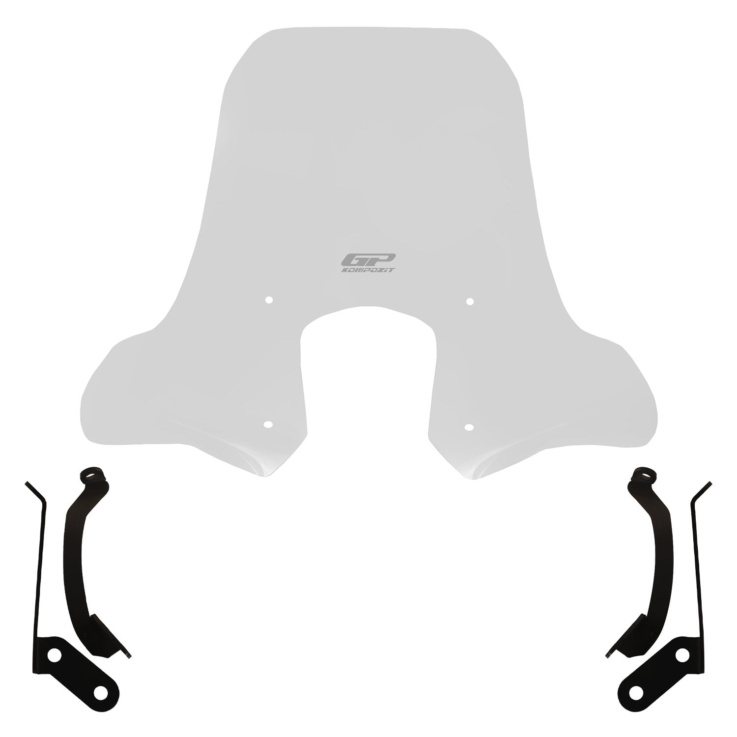 GP Kompozit SYM Symphony ST 125 / 200 2019-2022 Uyumlu Elcikli Ön Cam Şeffaf