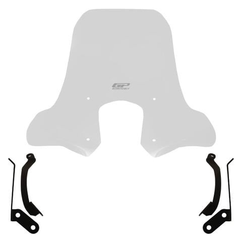 GP Kompozit SYM Symphony ST 125 / 200 2019-2022 Uyumlu Elcikli Ön Cam Şeffaf