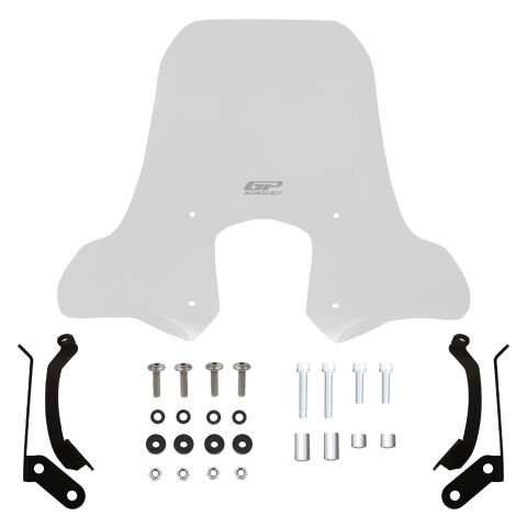 GP Kompozit SYM Symphony ST 125 / 200 2019-2022 Uyumlu Elcikli Ön Cam Şeffaf