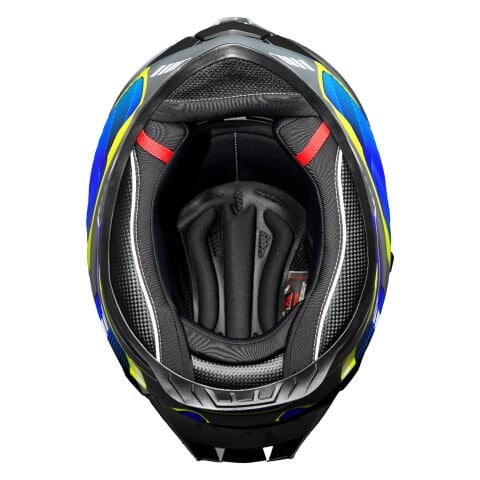 GP MY HELMET MKS001-EGBY Yarış Spoiler Güneş Vizörlü Şeffaf Full Face Motosiklet Kaskı