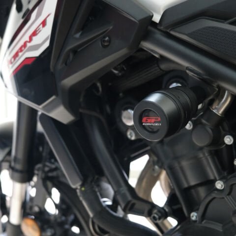 GP Kompozit Honda CB500 Hornet 2024-2025 Uyumlu Motor Koruma Takozu Siyah