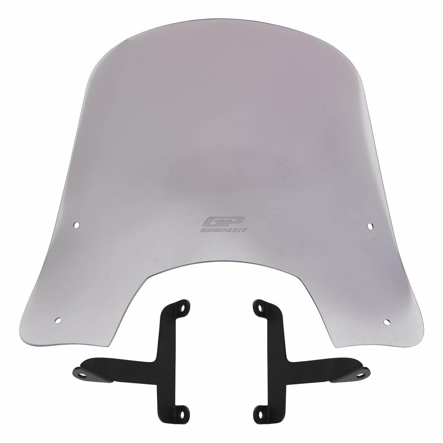 GP Kompozit Scooter Universal Kısa Ön Cam Füme 42 cm