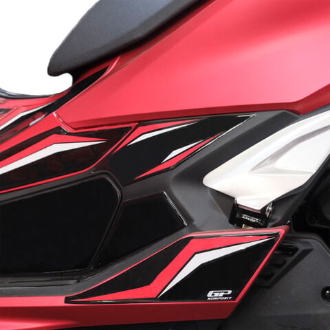 GP Kompozit Honda PCX 125 / 150 2025-2026 Uyumlu Yeni Seri Full Tank Pad Seti Kırmızı