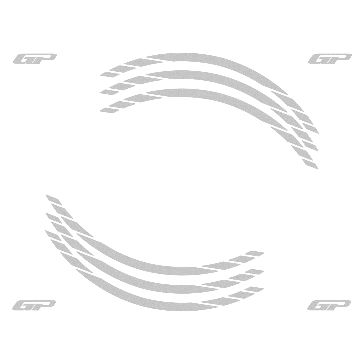 GP Kompozit Honda PCX 125 / 150 2014-2026 Uyumlu Yeni Seri Jant Şeridi Reflektif Gri