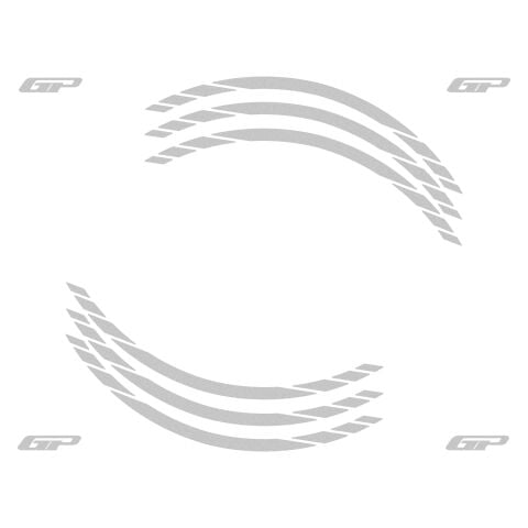 GP Kompozit Honda PCX 125 / 150 2014-2026 Uyumlu Yeni Seri Jant Şeridi Reflektif Gri