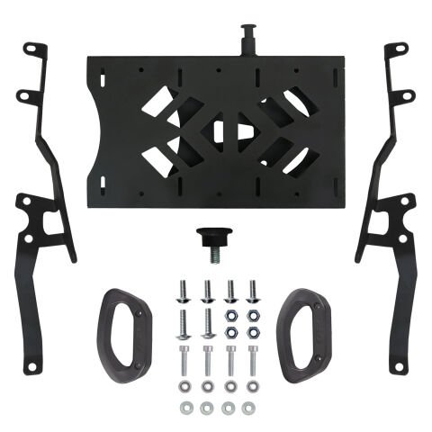 GP Kompozit Hero DASH 110 / 125 2022-2025 Uyumlu Pratik Tak-Çıkar Kızaklı Arka Çanta Demiri Siyah