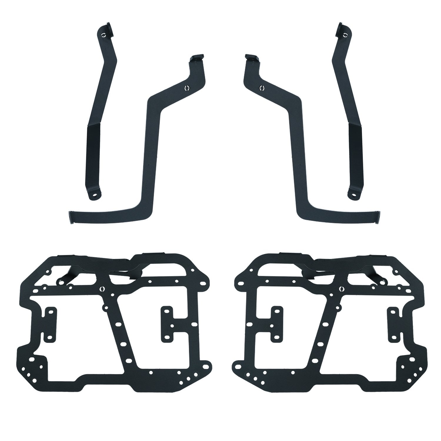 GP Kompozit CF Moto 450 MT 2024-2026 Uyumlu Yan Çanta Demiri Siyah