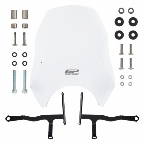 GP Kompozit Honda CL 250 2023-2025 Uyumlu Ön Cam Şeffaf