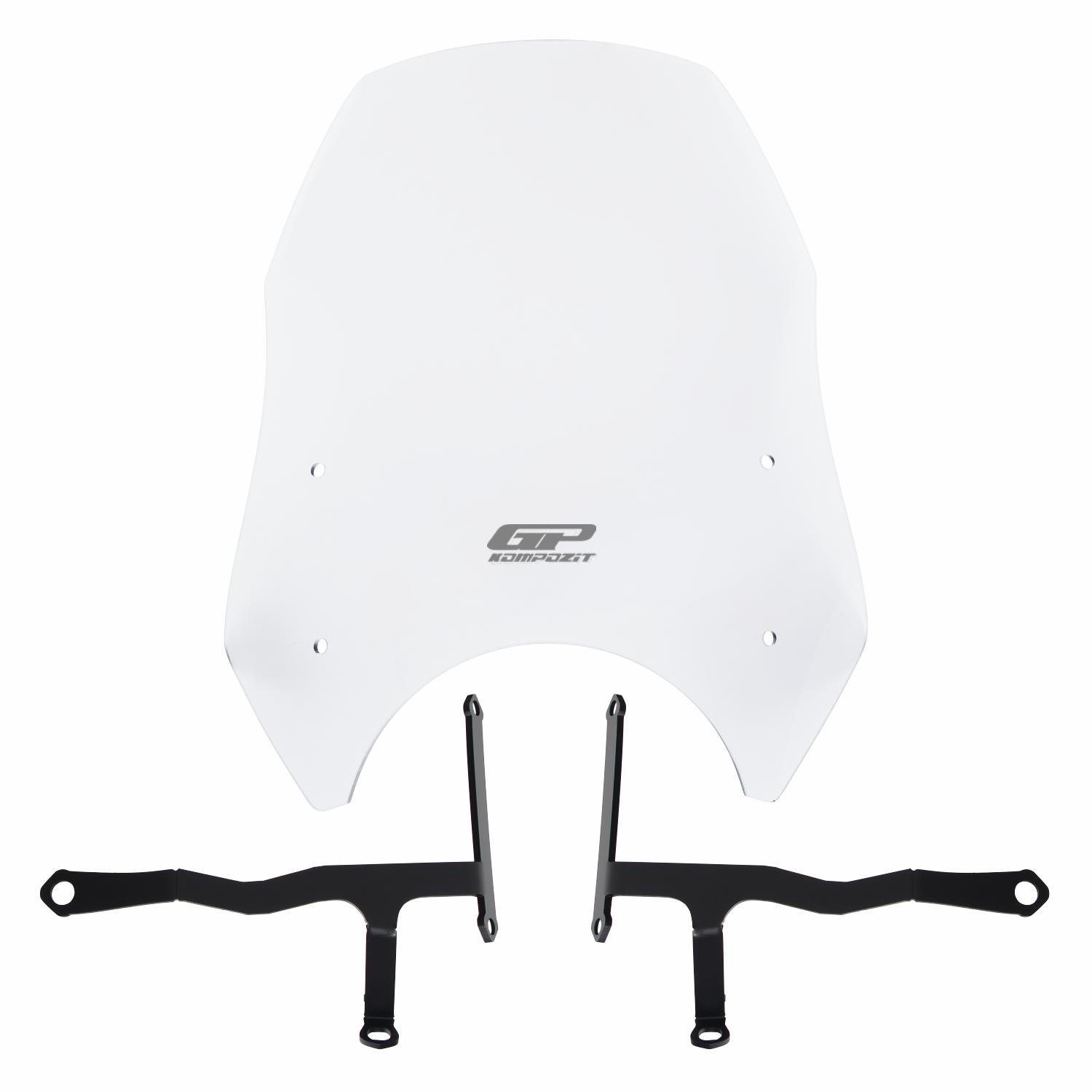 GP Kompozit Honda CL 250 2023-2025 Uyumlu Ön Cam Şeffaf 39 cm