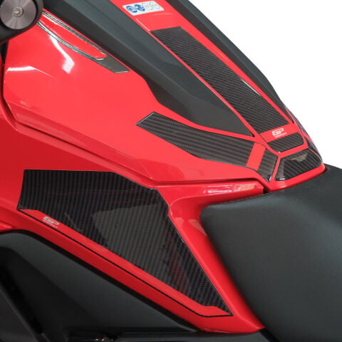 GP Kompozit Honda NC 750 X 2025-2026 Uyumlu Yeni Seri Tank Pad Karbon-Kırmızı