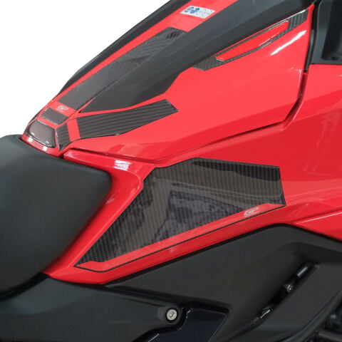 GP Kompozit Honda NC 750 X 2025-2026 Uyumlu Yeni Seri Tank Pad Karbon-Kırmızı