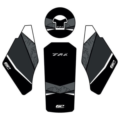GP Kompozit Benelli TRK 502 / 502X 2018-2024 Uyumlu Tank Pad Siyah