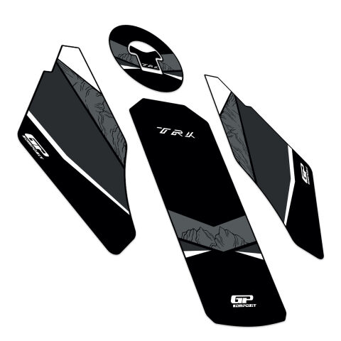 GP Kompozit Benelli TRK 502 / 502X 2018-2024 Uyumlu Tank Pad Siyah