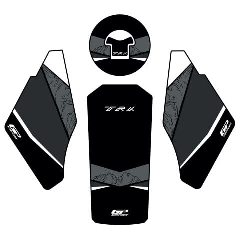 GP Kompozit Benelli TRK 502 / 502X 2018-2024 Uyumlu Tank Pad Siyah