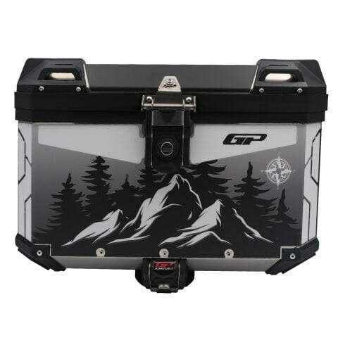 GP Kompozit DSN05 Universal 57 lt Desenli Alüminyum Motosiklet Çantası