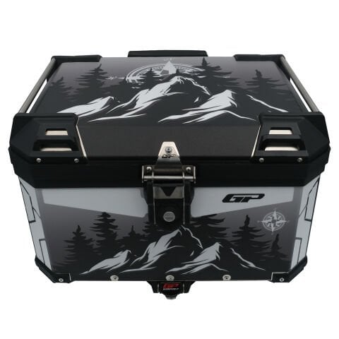 GP Kompozit DSN05 Universal 57 lt Desenli Alüminyum Motosiklet Çantası