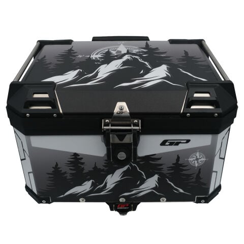 GP Kompozit DSN05 Universal 57 lt Desenli Alüminyum Motosiklet Çantası
