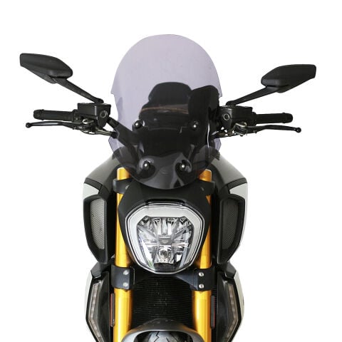 GP Kompozit Ducati Diavel 1260 S 2019-2020 Uyumlu Ön Cam Siyah