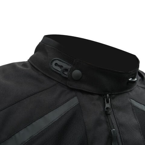 GP Kompozit MNTY001 Yazlık 5 Korumalı Motosiklet Montu Siyah XXL