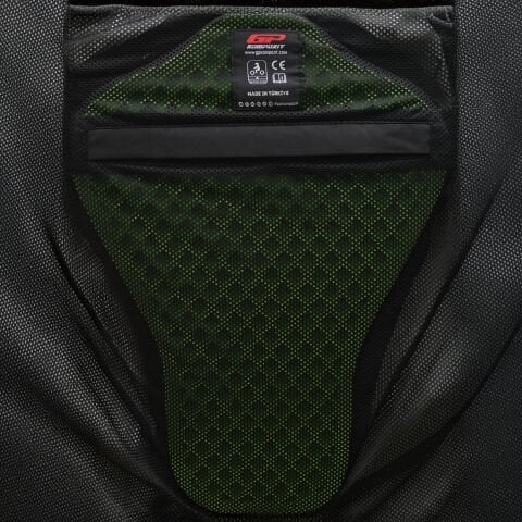 GP Kompozit MNTY001 Yazlık 5 Korumalı Motosiklet Montu Siyah XXL