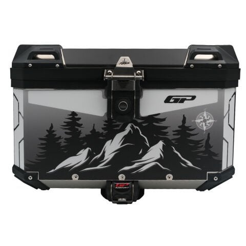 GP Kompozit DSN05 Universal 45 lt Desenli Alüminyum Motosiklet Çantası