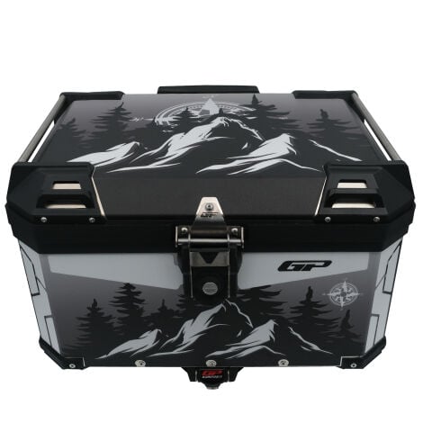 GP Kompozit DSN05 Universal 45 lt Desenli Alüminyum Motosiklet Çantası