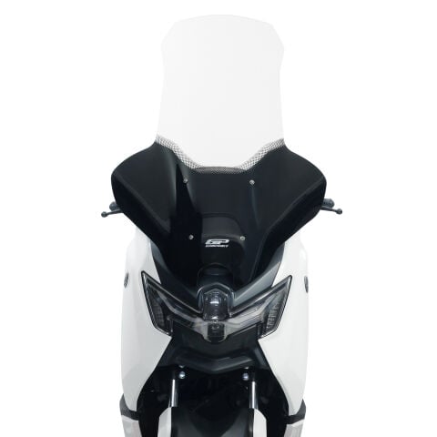 GP Kompozit Yamaha NMAX 125 / 155 2025-2026 Uyumlu Elcikli Tur Camı Şeffaf