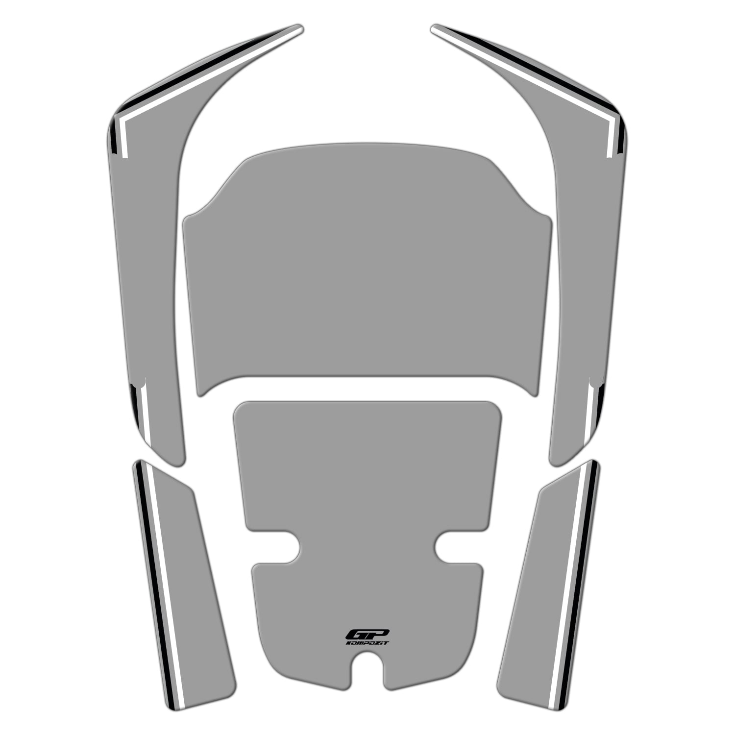 GP Kompozit Honda Forza 250 2018-2026 Uyumlu Yeni Seri Tank Pad Nardo Gri