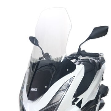 GP Kompozit Honda PCX 125 2021-2024 Uyumlu Ön Tur Camı Şeffaf