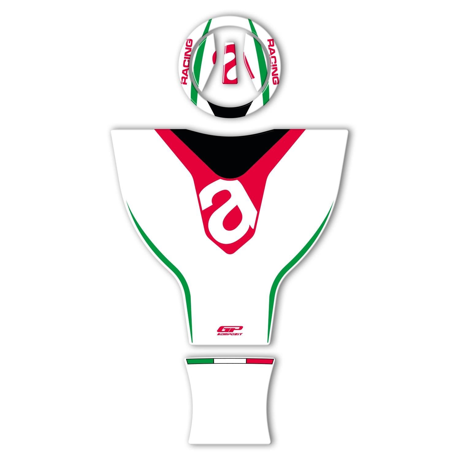 GP Kompozit Aprilia RS 660 2021-2023 Uyumlu Tank Pad Beyaz
