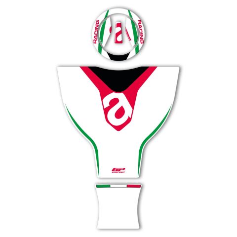 GP Kompozit Aprilia RS 660 2021-2023 Uyumlu Tank Pad Beyaz