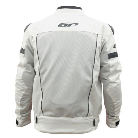 GP Kompozit MNTY001 Yazlık 5 Korumalı Motosiklet Montu Beyaz