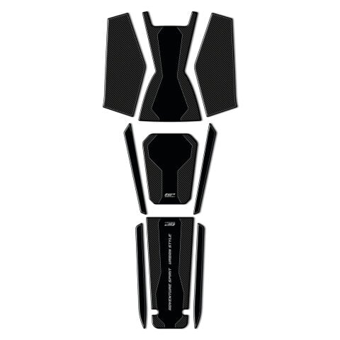 GP Kompozit Honda ADV 350 2023-2026 Uyumlu Yeni Seri Tank Pad Seti Karbon