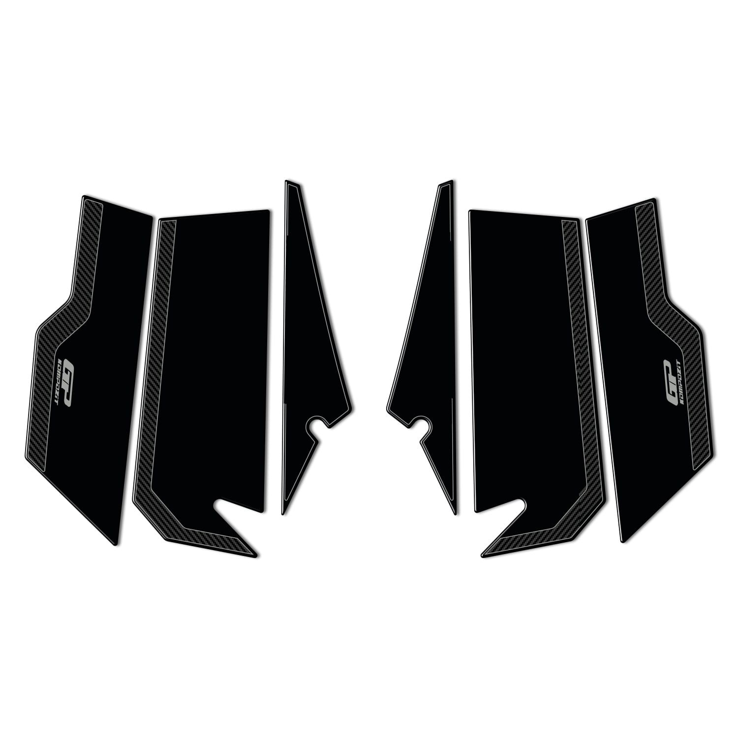GP Kompozit Honda ADV 350 2023-2026 Uyumlu Yeni Seri Yan Pad Karbon