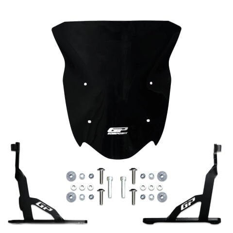 GP Kompozit TVS Apache RTR 200 2024 Uyumlu Ön Cam Siyah