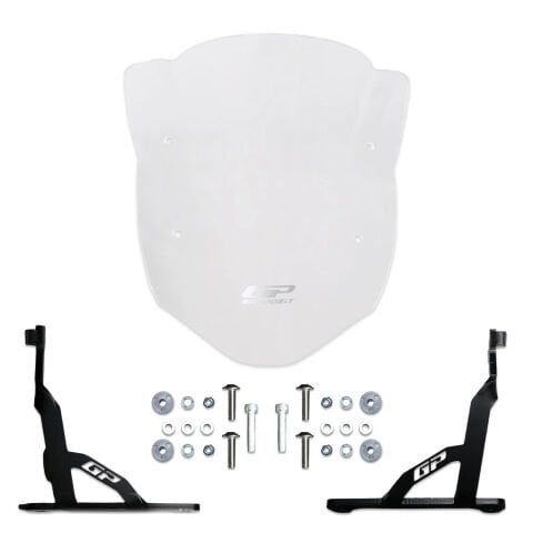 GP Kompozit TVS Apache RTR 200 2022-2024 Uyumlu Kısa Ön Cam Şeffaf