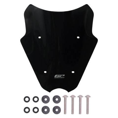 GP Kompozit Yamaha NMAX 125 / 155 2025-2026 Uyumlu Kısa Ön Cam Siyah
