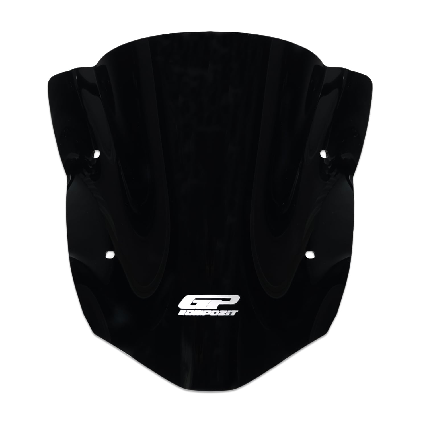 GP Kompozit TVS Apache RTR 200 2022-2024 Uyumlu Kısa Ön Cam Siyah