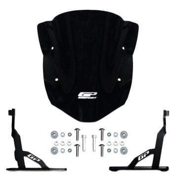 GP Kompozit TVS Apache RTR 200 2024 Uyumlu Kısa Ön Cam Siyah
