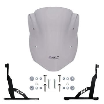 GP Kompozit TVS Apache RTR 200 2024 Uyumlu Kısa Ön Cam Füme