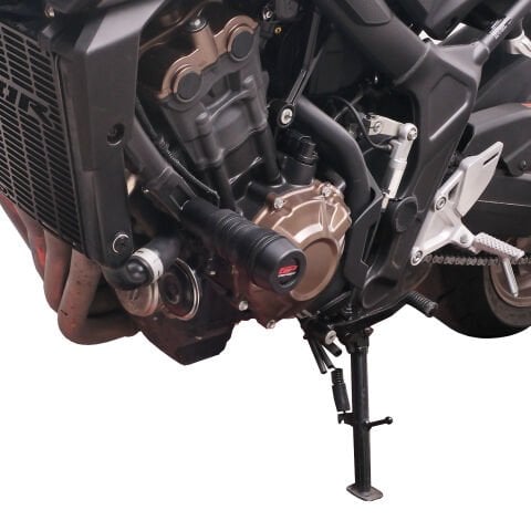 GP Kompozit Honda CB650R E-CLUTCH 2025-2026 Uyumlu Motor Koruma Takozu Siyah