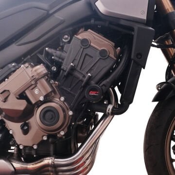 GP Kompozit Honda CB650R E-CLUTCH 2025 Uyumlu Motor Koruma Takozu Siyah