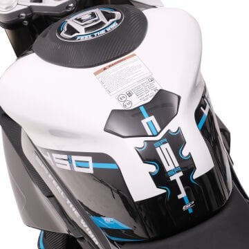 GP Kompozit CF Moto 450 SR 2023-2024 Uyumlu Tank Pad Seti Mavi